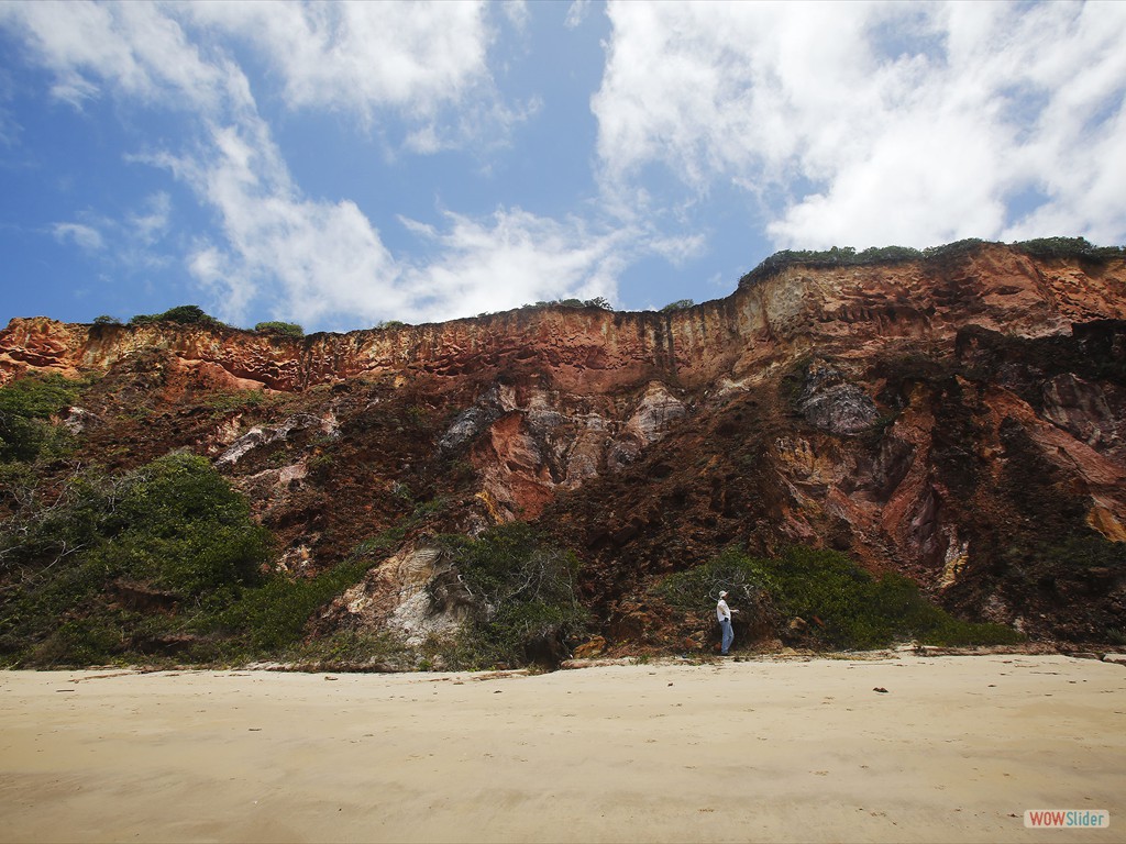 ETECS-Sismito de idade pleistocênica no topo da falésia de Tabatinga, Paraíba