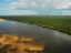 GEOBIAMA  Aerial view of sand bars of the Branco River, Roraima.